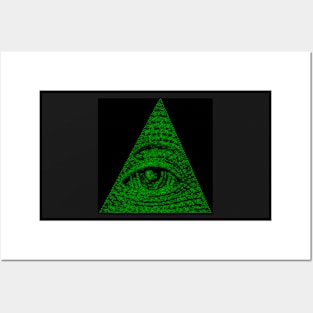 Illuminati in ASCII style Posters and Art